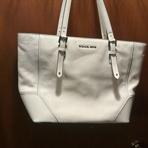 Michael Kors Cream Leather Tote